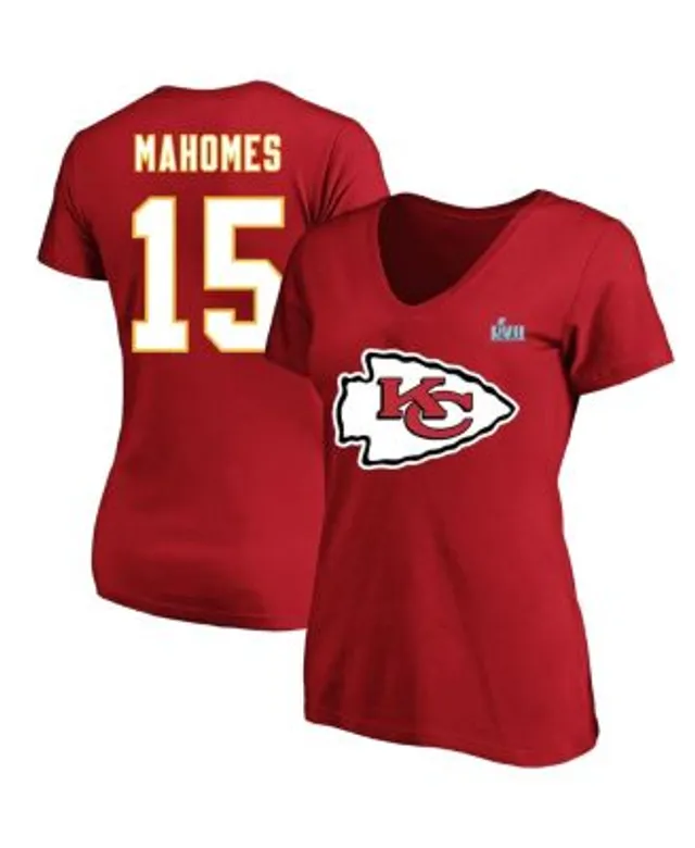 Preschool Nike Patrick Mahomes Red Kansas City Chiefs Super Bowl LVII Name & Number T-Shirt