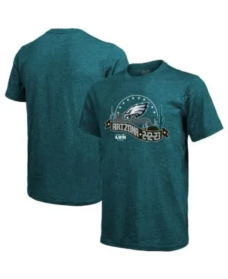 Lids Philadelphia Eagles Majestic Threads Women's Super Bowl LVII Desert  Tri-Blend Raglan 3/4 Sleeve T-Shirt - Midnight Green