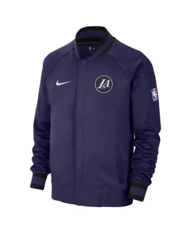 Nike Men's 2021-22 City Edition Indiana Pacers Blue Full Showtime Full Zip Short Sleeve Jacket, Medium