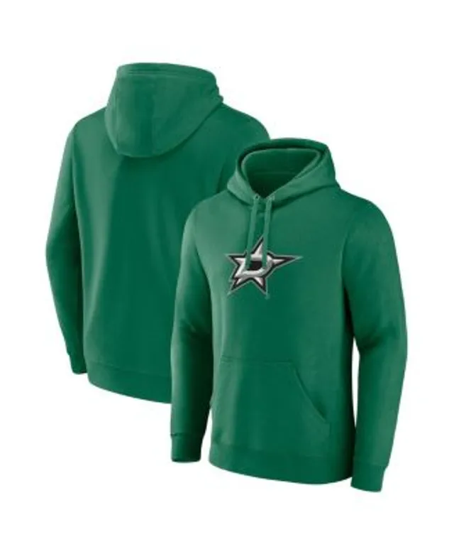 Men's Fanatics Branded Oatmeal/Kelly Green Philadelphia Eagles Throwback  Arch Colorblock Pullover Hoodie