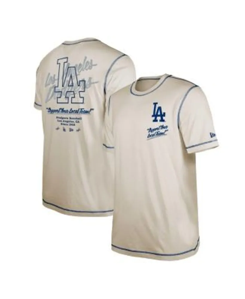 New Era Men's White Los Angeles Dodgers Team Split T-shirt