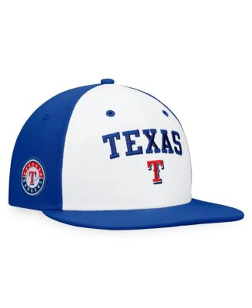 Fanatics Men's Branded White and Royal Texas Rangers Iconic Color Blocked  Fitted Hat