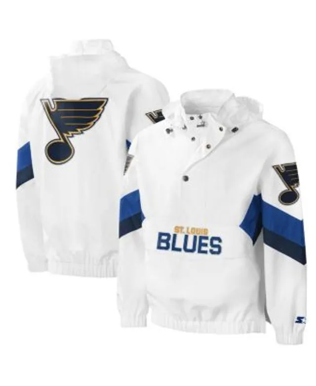 Men's Starter Blue St. Louis Blues Impact Half-Zip Jacket