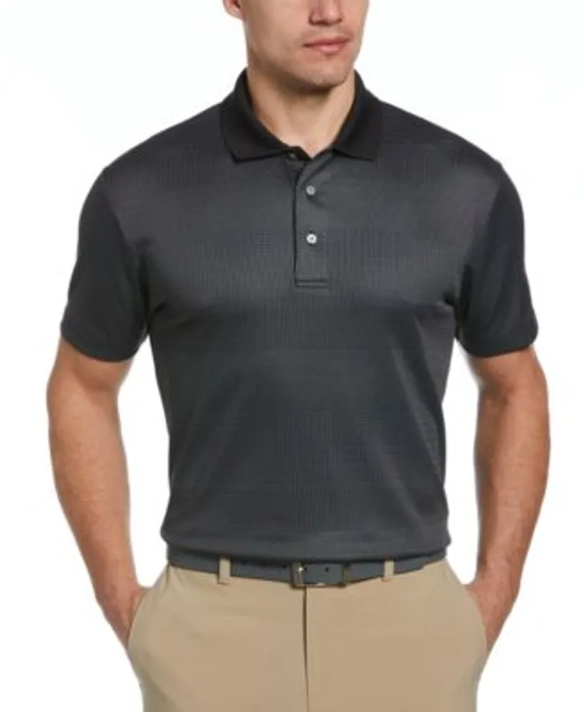  PGA TOUR Men's Double Knit Print Short Sleeve Golf