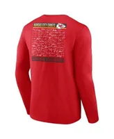 Kansas City Chiefs Fanatics Branded Super Bowl LVII Champions Signature  Roster Long Sleeve T-Shirt - Red