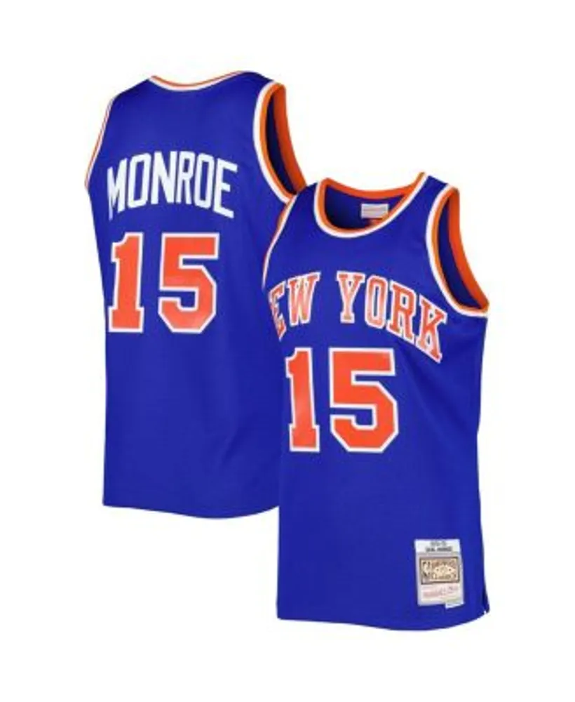 Mitchell & Ness Earl Monroe Blue New York Knicks Hardwood Classics 1972-73 Swingman Jersey