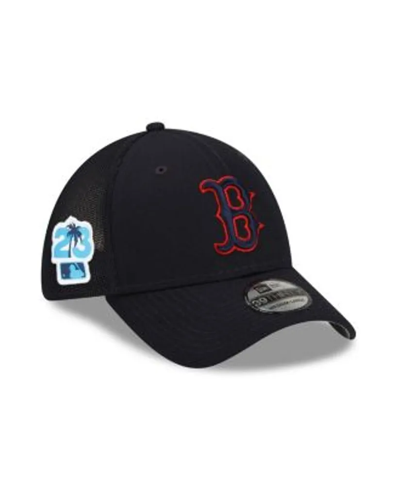 Men's Boston Red Sox New Era Black Logo 39THIRTY Flex Hat