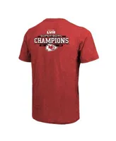 Men's Majestic Threads Red Kansas City Chiefs Super Bowl LVII Champions  Running Back Tri-Blend Pocket