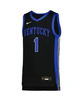 Youth Nike #1 White Kentucky Wildcats Replica Team Basketball Jersey