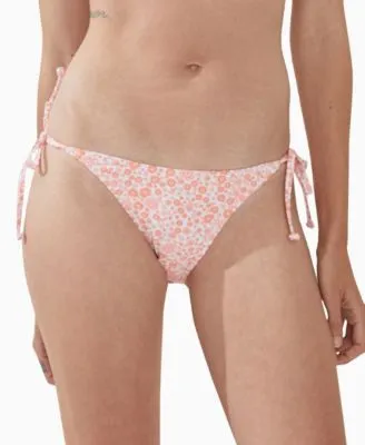 Women's Printed Side-Tie Brazilian Bikini Bottoms
