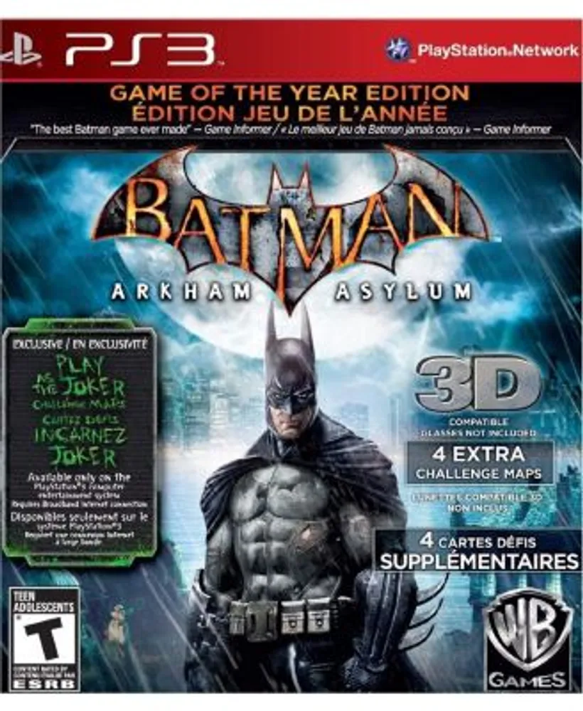 Warner Bros. Batman Arkham Asylum: Game of the Year (Greatest Hits) -  PlayStation 3 | Connecticut Post Mall