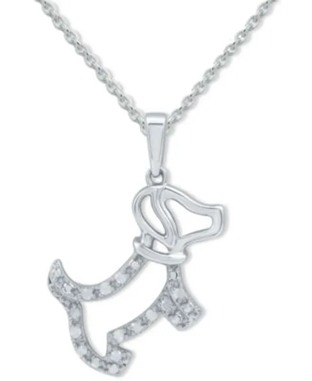 Macy's, Jewelry, Diamond Swirl Heart Pendant Necklace