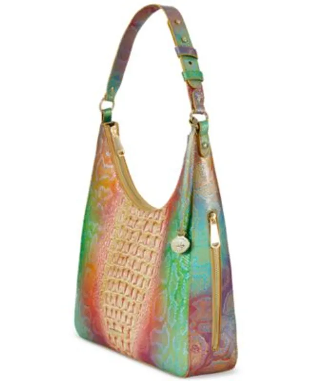 Brahmin Tabitha Abalone Embossed Leather Medium Shoulder Bag