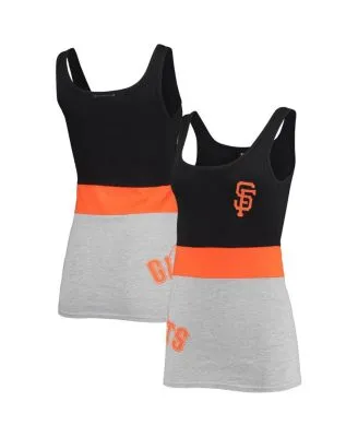 Majestic Men's San Francisco Giants Sleeveless Tank Top, Black/Orange, Small