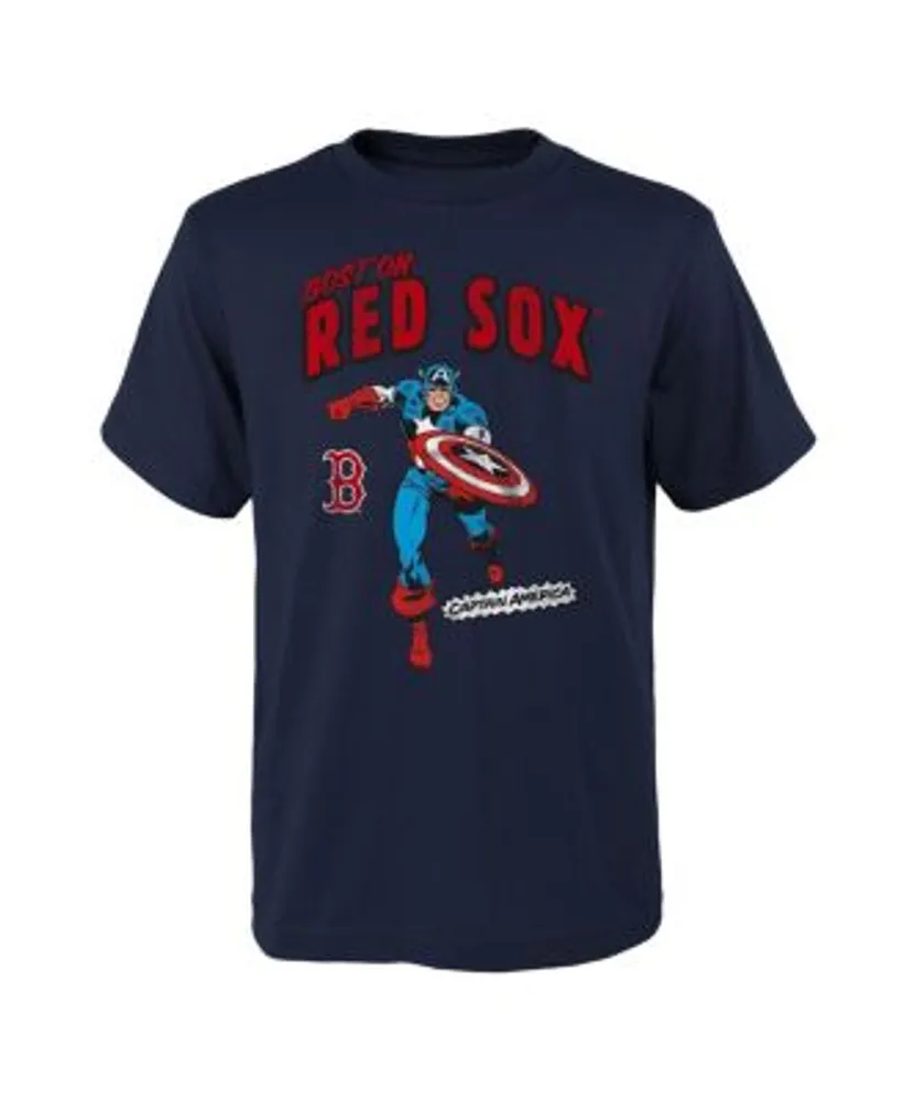 Outerstuff Youth Navy Boston Red Sox Letterman T-Shirt Size: Extra Large