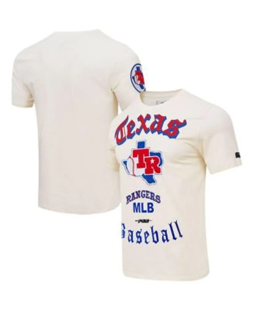Men's Pro Standard Cream Milwaukee Brewers Cooperstown Collection Old English T-Shirt Size: Medium