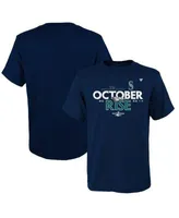 Men's Fanatics Branded Navy Seattle Mariners 2022 Postseason Locker Room T- Shirt