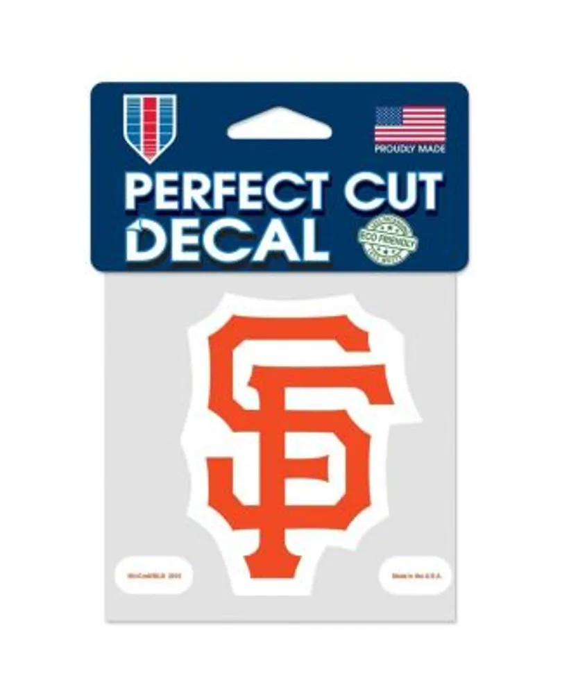 San Francisco Giants 4'' x 4'' Color Perfect Cut Decal - Orange