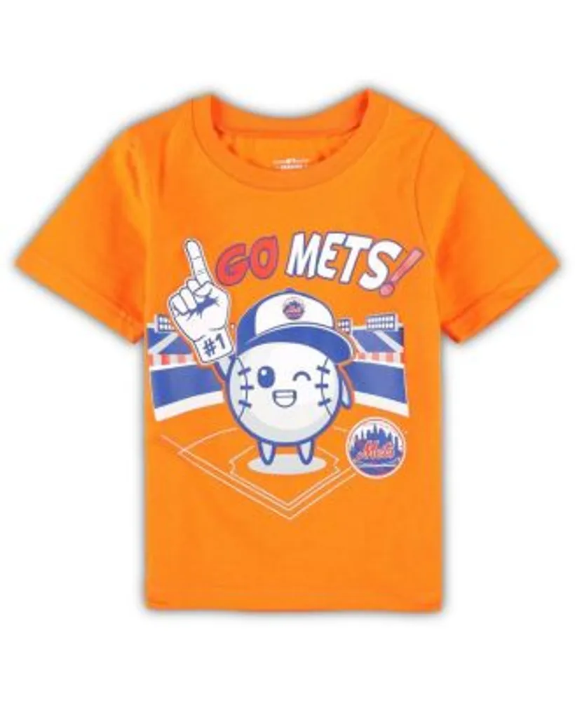 Outerstuff Infant Boys and Girls Orange New York Mets Ball Boy T-shirt