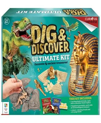 Dig Discover Ultimate Kit DIY Science and Geology for Kids, Dinosaurs Ancient Egypt