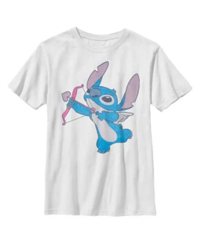 Boy's Lilo & Stitch Glasses Stitch T-Shirt - Royal Blue - Large