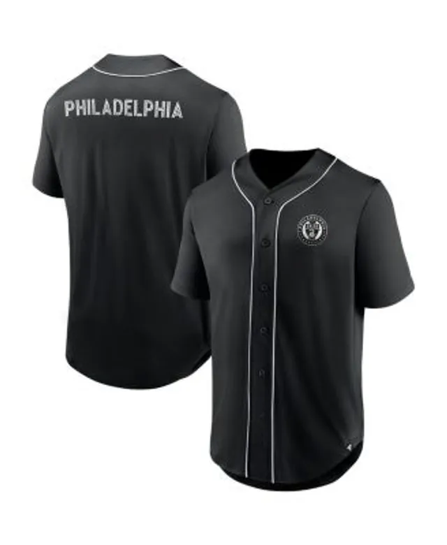 Men's Branded Black LA Galaxy Third Period Fashion Baseball Button-Up Jersey