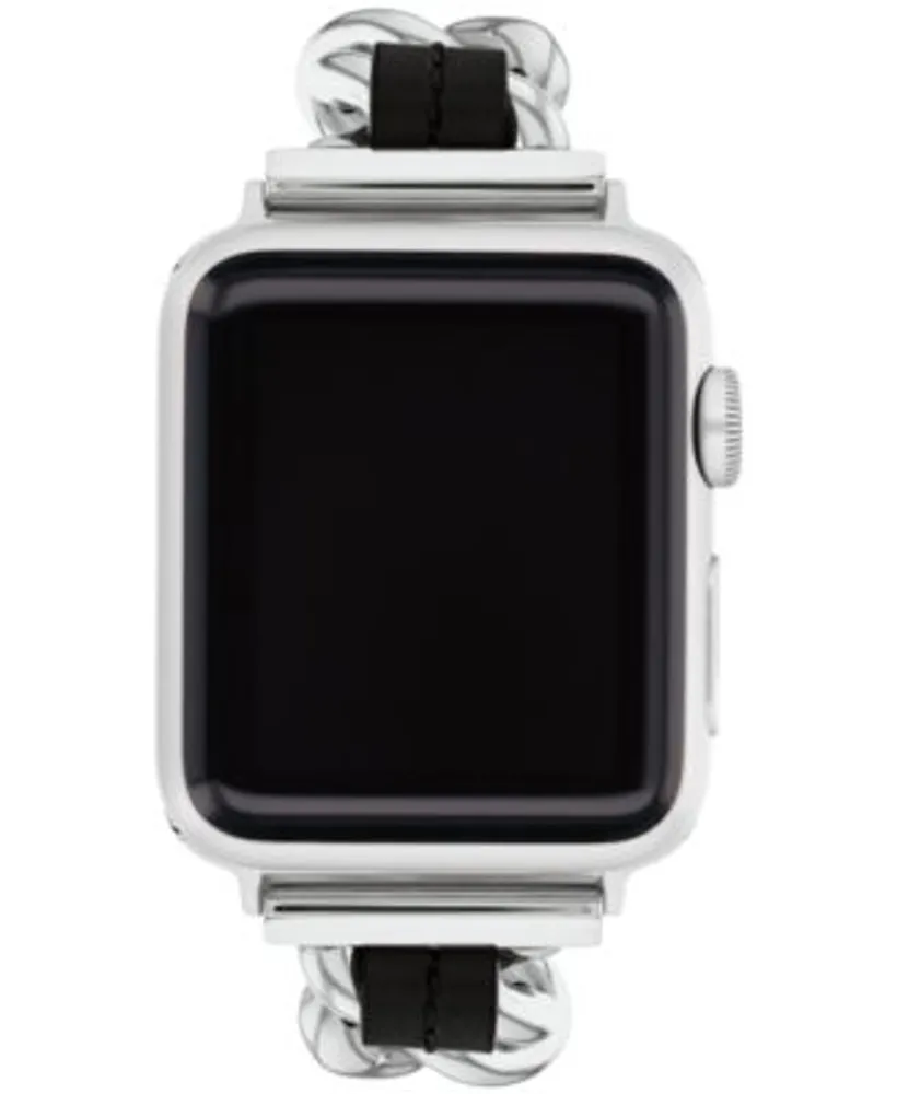 Coach Apple Watch Strap, 42 Mm And 44 Mm - Black