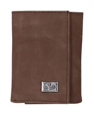 Men's BYU Cougars Leather Trifold Wallet with Concho