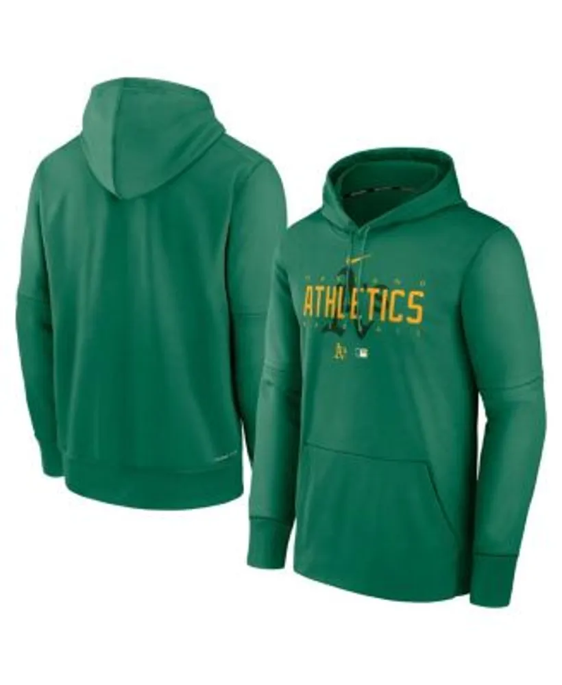 Nike Men's Kelly Green Oakland Athletics Authentic Collection Pregame  Performance Pullover Hoodie