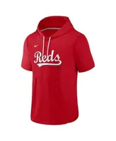 Youth Nike Red/Black Cincinnati Reds Authentic Collection Performance Pullover Hoodie Size: Large