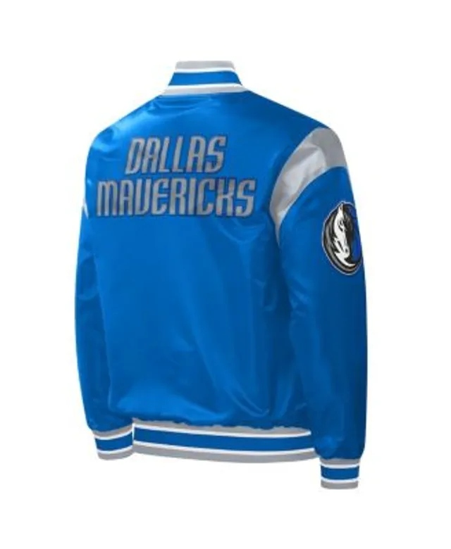 Starter Dallas Mavericks Blue Satin Jacket