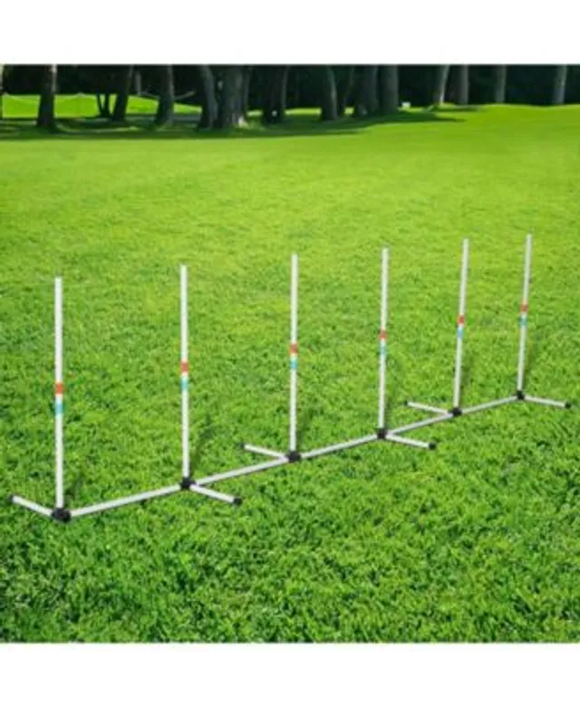 Pawhut 3pc Dog Agility Equipment Set, Obstacle Course Exercise For