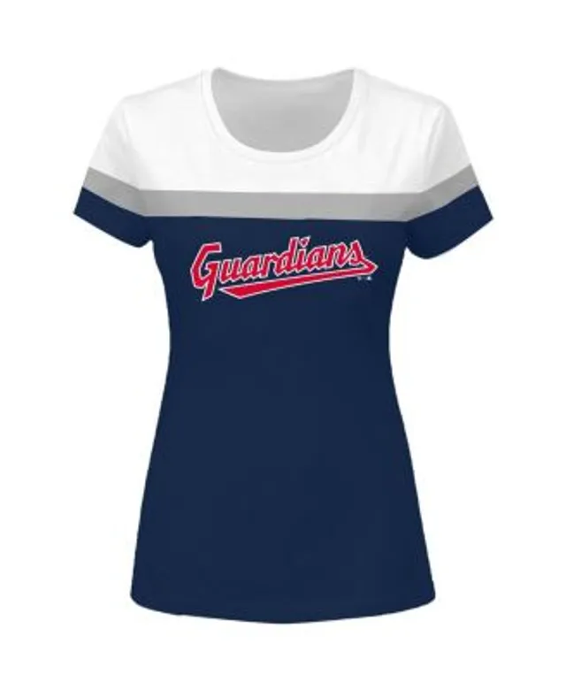 Profile Women's White/Navy Atlanta Braves Plus Size Colorblock T-Shirt Size:3XL