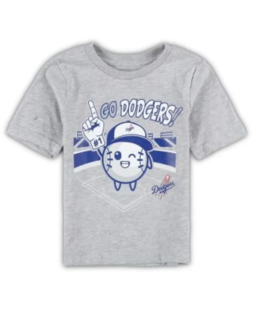 Youth Gray Los Angeles Dodgers Logo T-Shirt 