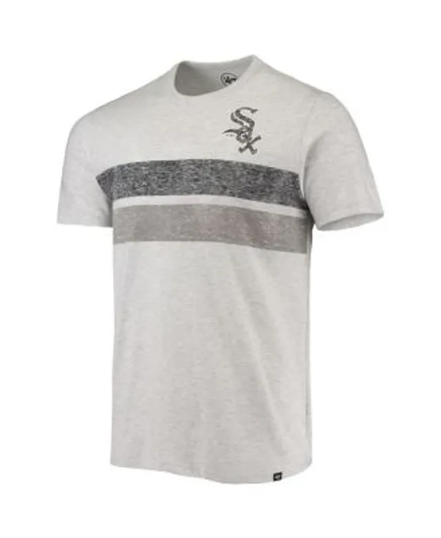 Women's Chicago White Sox Fanatics Branded Gray Wordmark & Logo Space-Dye  V-Neck T-Shirt
