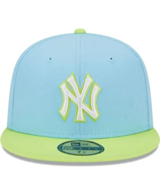 New Era Cream/Light Blue Miami Marlins Spring Color Two-Tone 59FIFTY Fitted Hat White