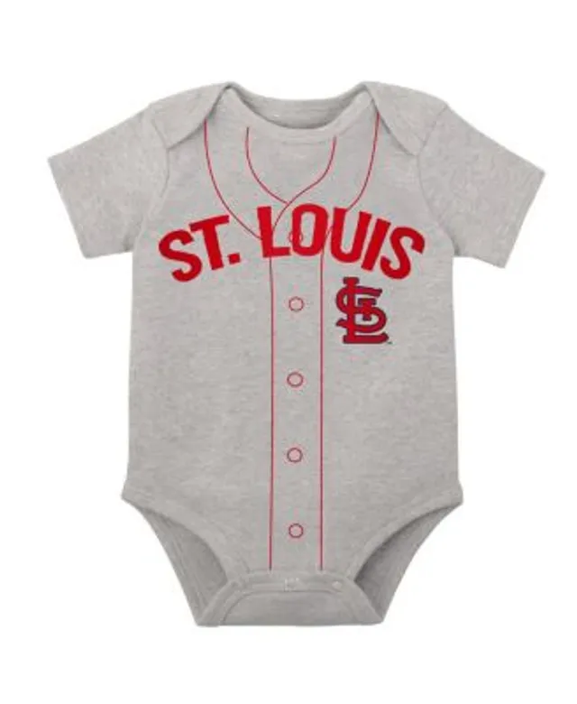 Infant St. Louis Cardinals Navy/White/Heather Gray Biggest Little