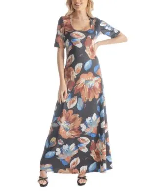 Atlanta Braves G-III 4Her by Carl Banks Women's Game Over Maxi Dress - Navy