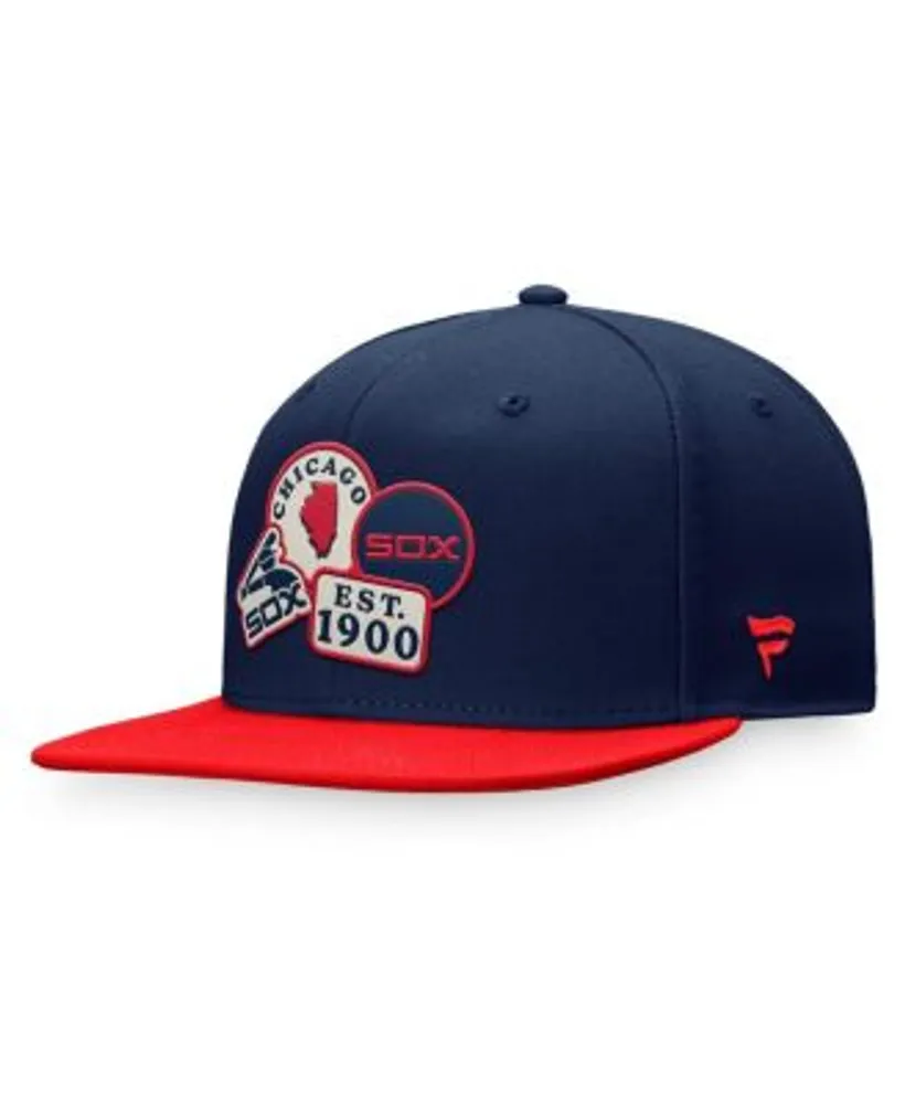 Boston Red Sox Fanatics Branded Heritage Patch Fitted Hat - Navy