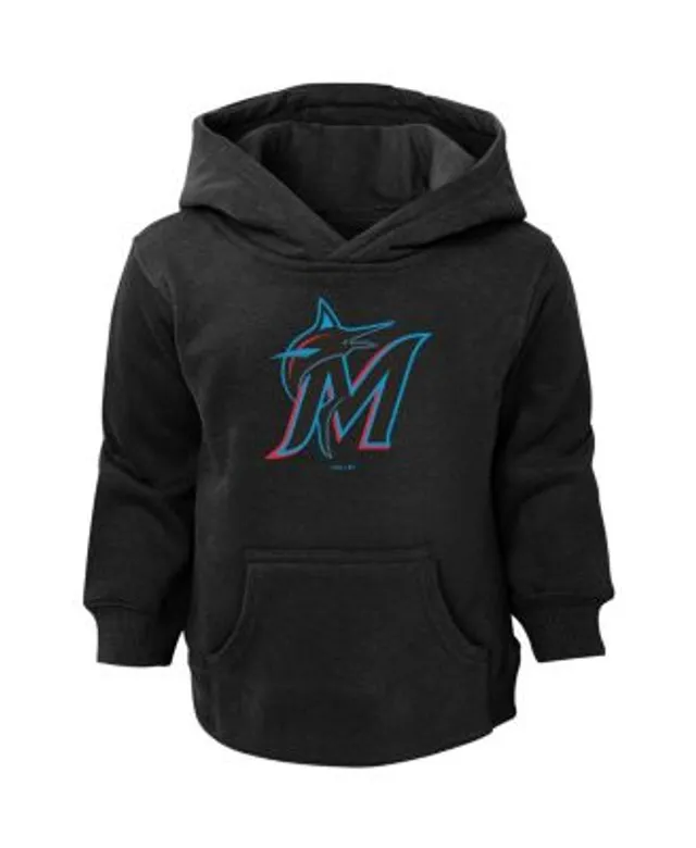 Outerstuff Youth Black Miami Marlins Team Primary Logo Pullover Hoodie