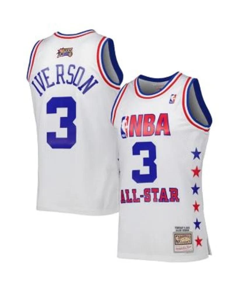 Mitchell & Ness Men's Allen Iverson White Philadelphia 76ers 2003-04 Hardwood Classics Swingman Jersey - White