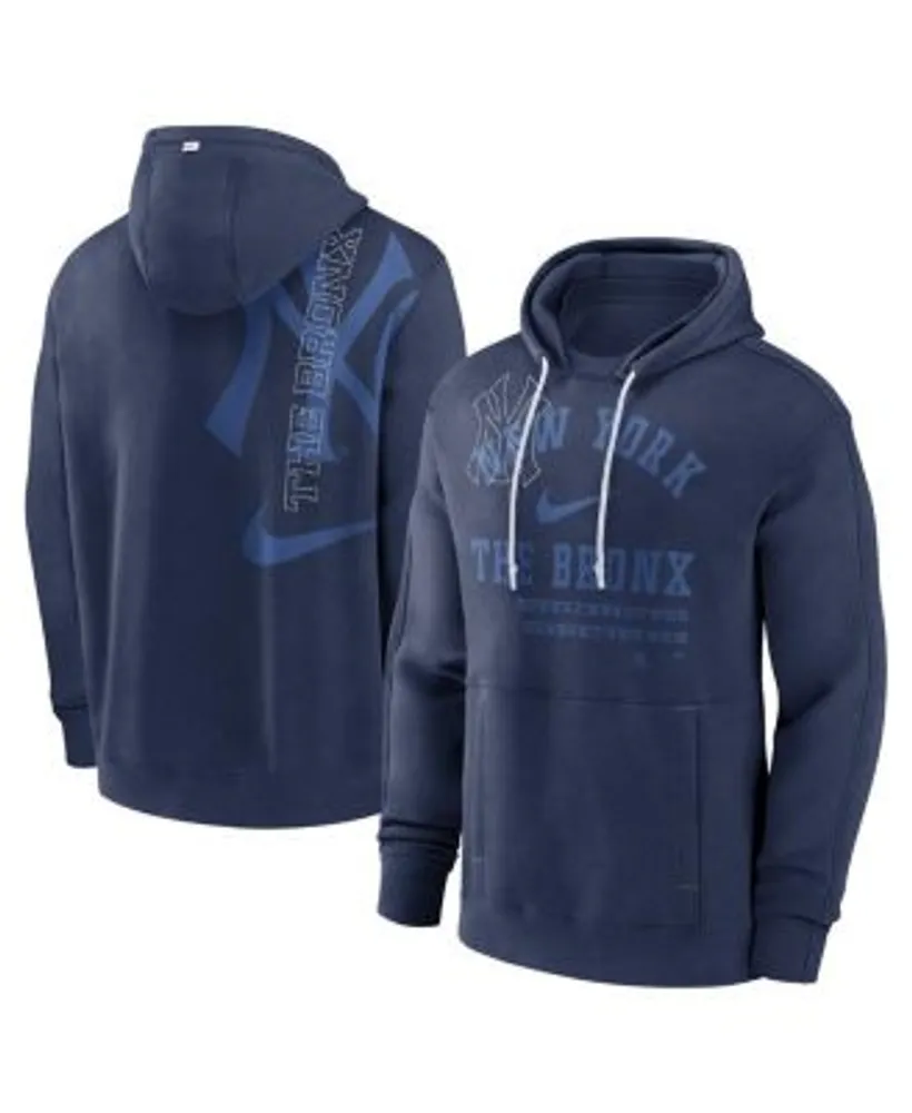 Youth Navy New York Yankees Team Color Wordmark Full-Zip Hoodie