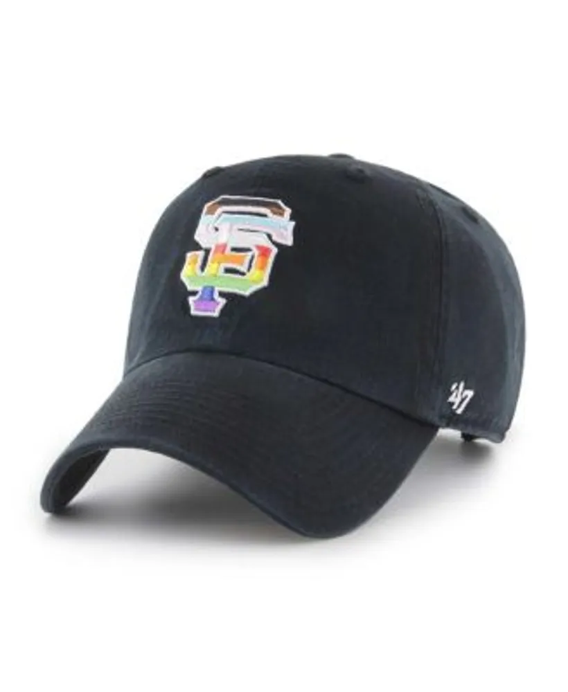 47 Brand Men's Black San Francisco Giants Team Pride Clean Up Adjustable  Hat