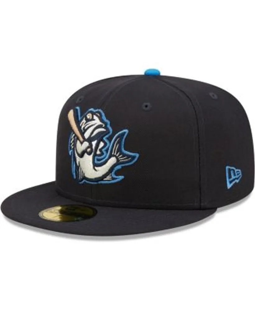 Men's New Era Stone/Navy Tampa Bay Rays Retro 59FIFTY Fitted Hat