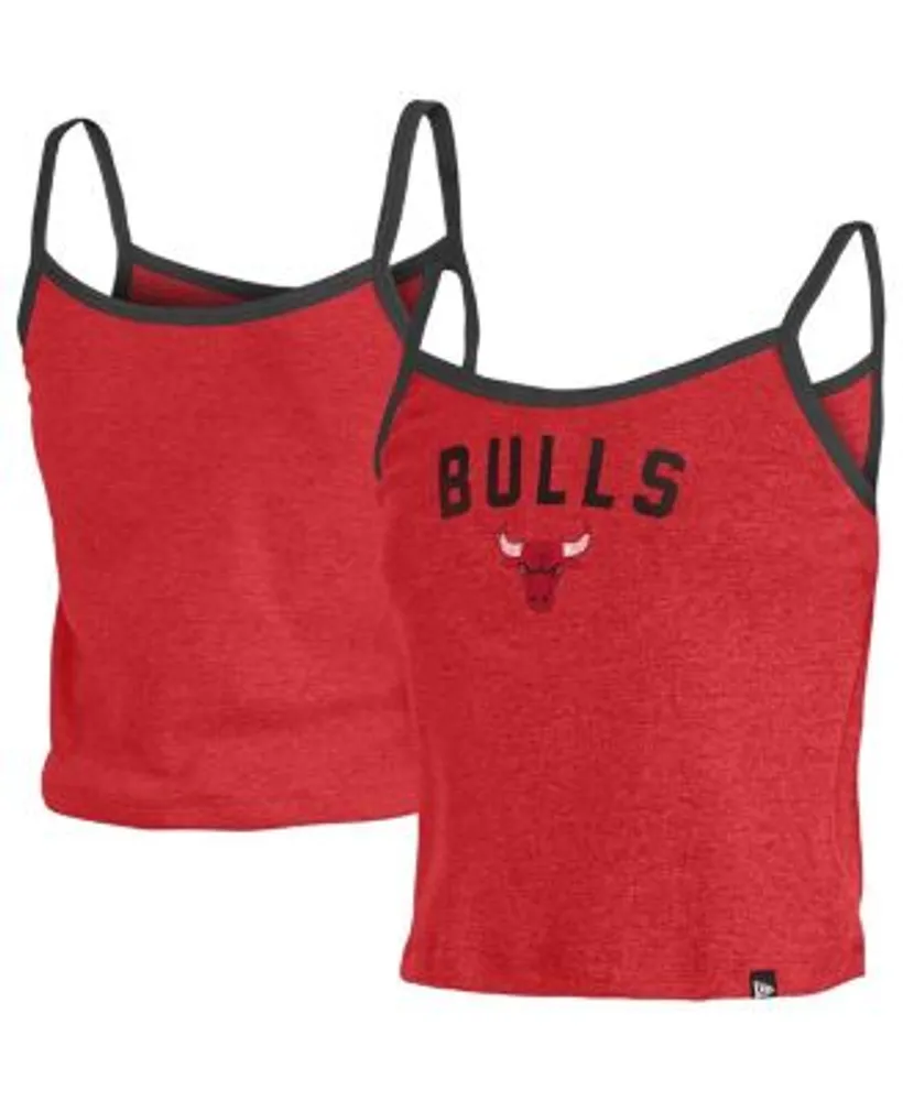 New Era Women's New Era Red Chicago Bulls Cropped T-Shirt