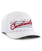 Men's '47 White St. Louis Cardinals Flag Script Hitch Snapback Hat