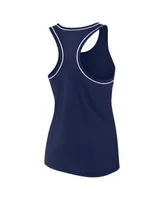 Women's Navy Milwaukee Brewers Plus Size Racerback Tank Top