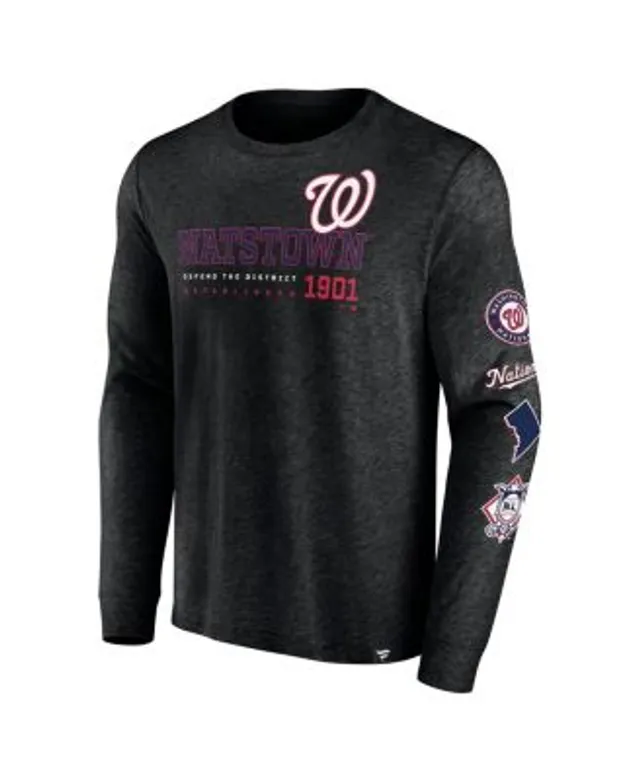 Men's Fanatics Branded Black Washington Nationals Pride Logo T-Shirt