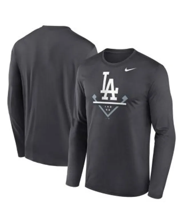 Los Angeles Dodgers Nike Women's Summer Breeze Raglan Fashion T-Shirt -  Heather Gray