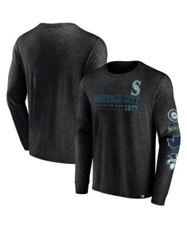 Men's Dunbrooke Seattle Mariners Navy Maverick Long Sleeve T-Shirt Size: Small